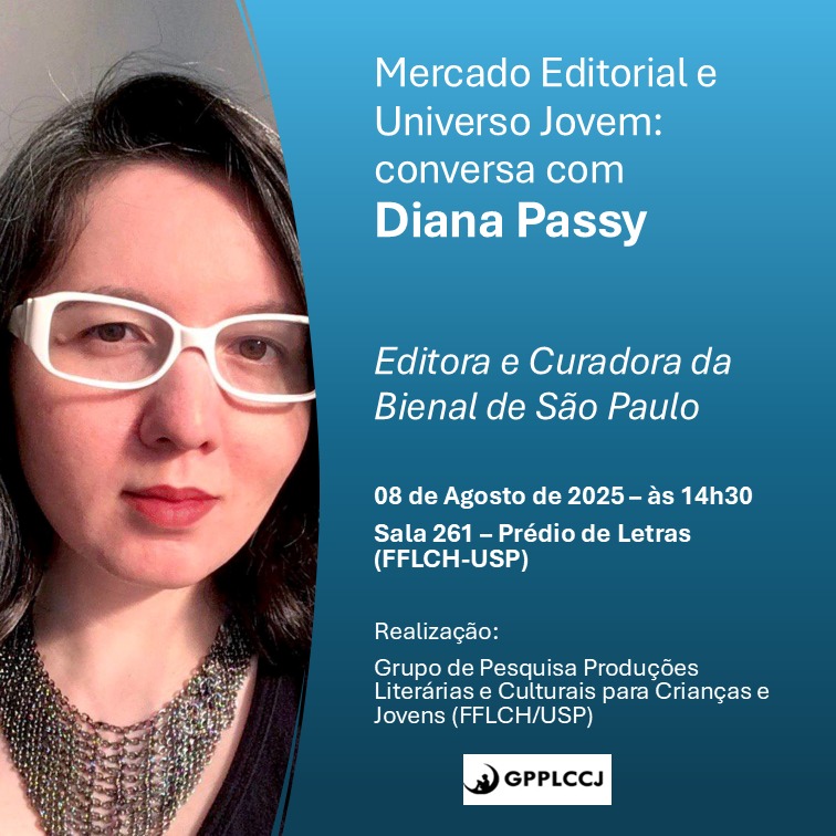 Cartaz de divulgação da conversa com Diana Passy